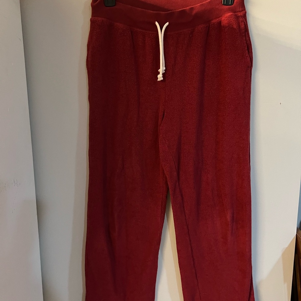 Aerie burgundy wide leg Joggers Soft Waist Sweatpants